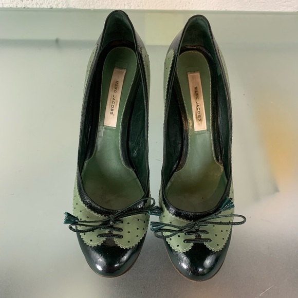 Marc Jacobs two tone green oxford pump - Picture 6 of 9